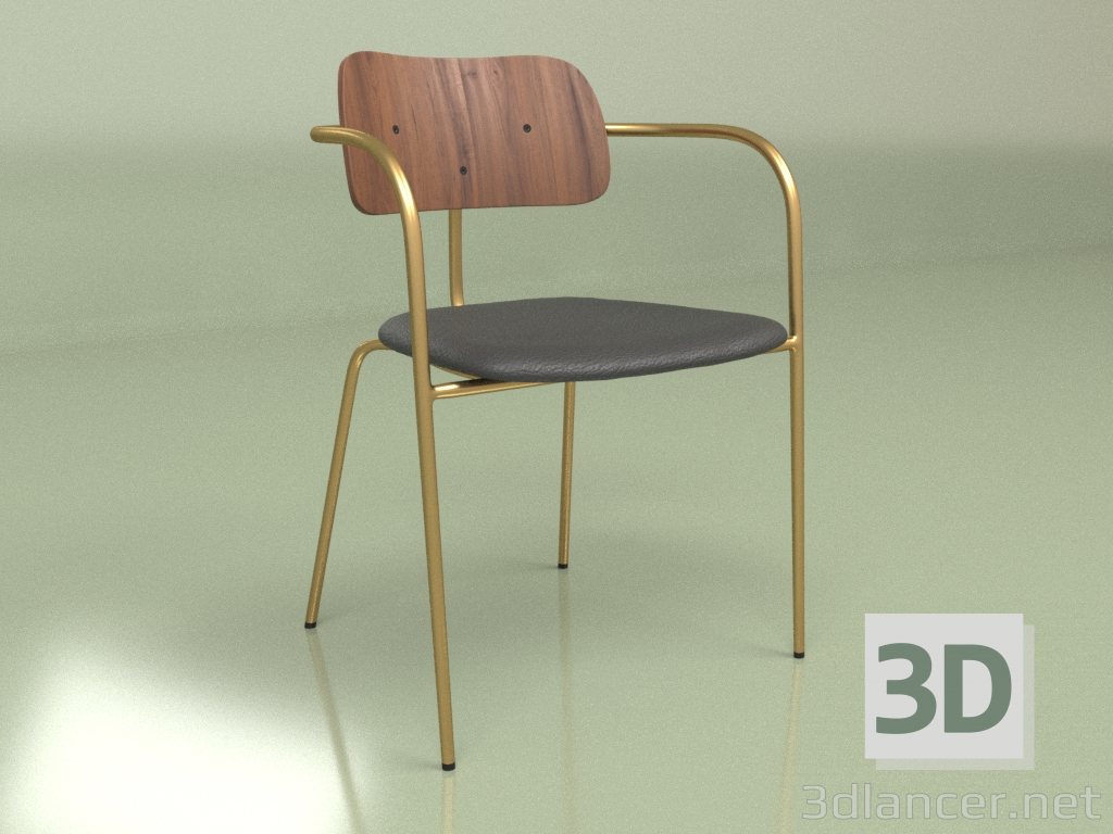 3d model Chair Gloster (black) - preview