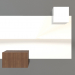 modèle 3D Miroir ZL 07 (753x593, bois brun clair, blanc) - preview