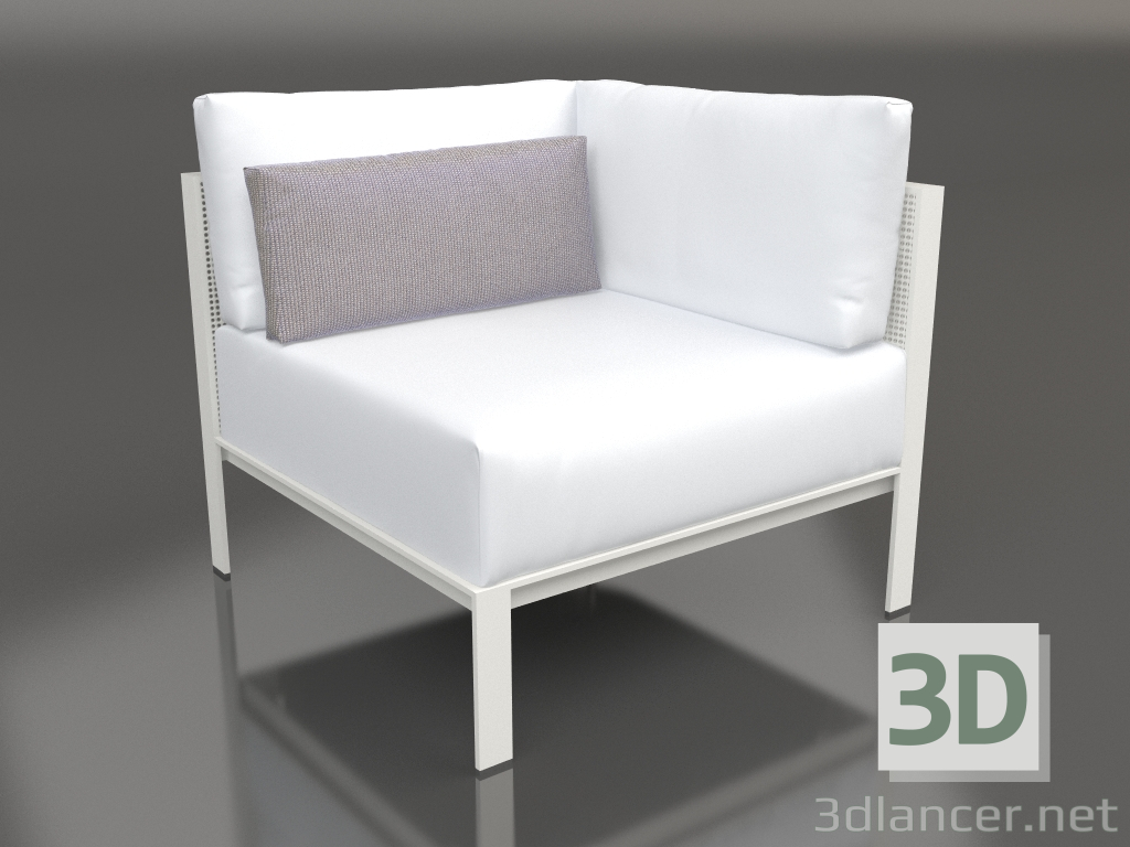 3D Modell Sofamodul, Abschnitt 6 (Achatgrau) - Vorschau