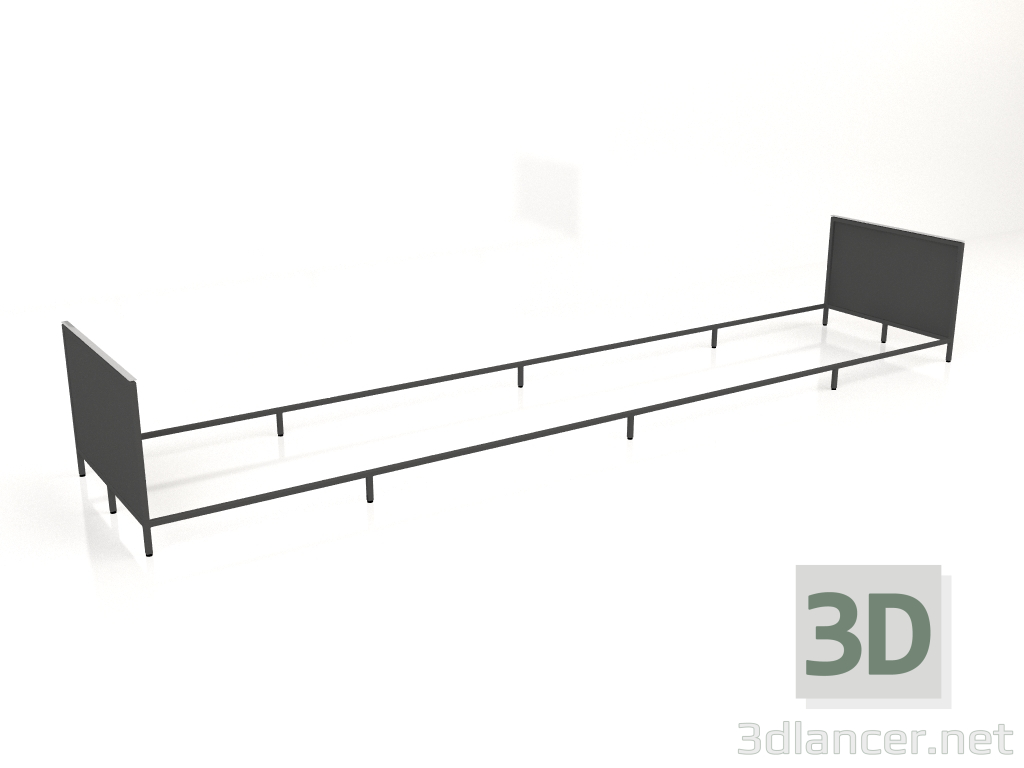 3D Modell Island V1 auf 120 Rahmen 8 (schwarz) - Vorschau