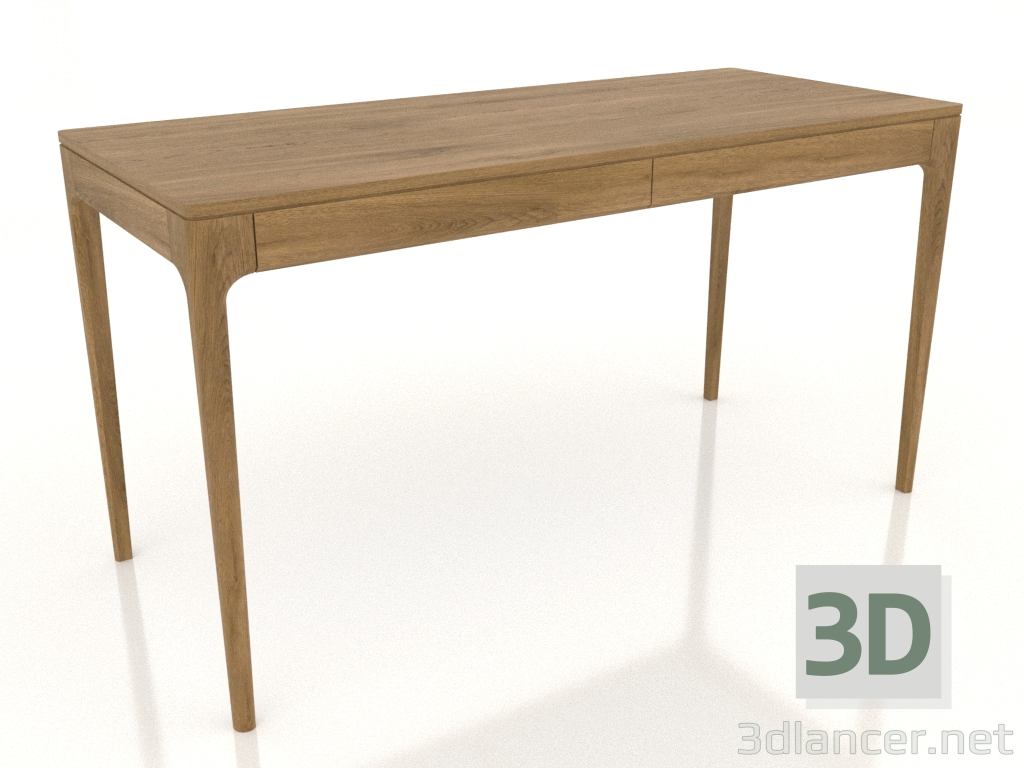 3D Modell Arbeitstisch FARGO 1400x600x750 mm (Eiche natur) - Vorschau