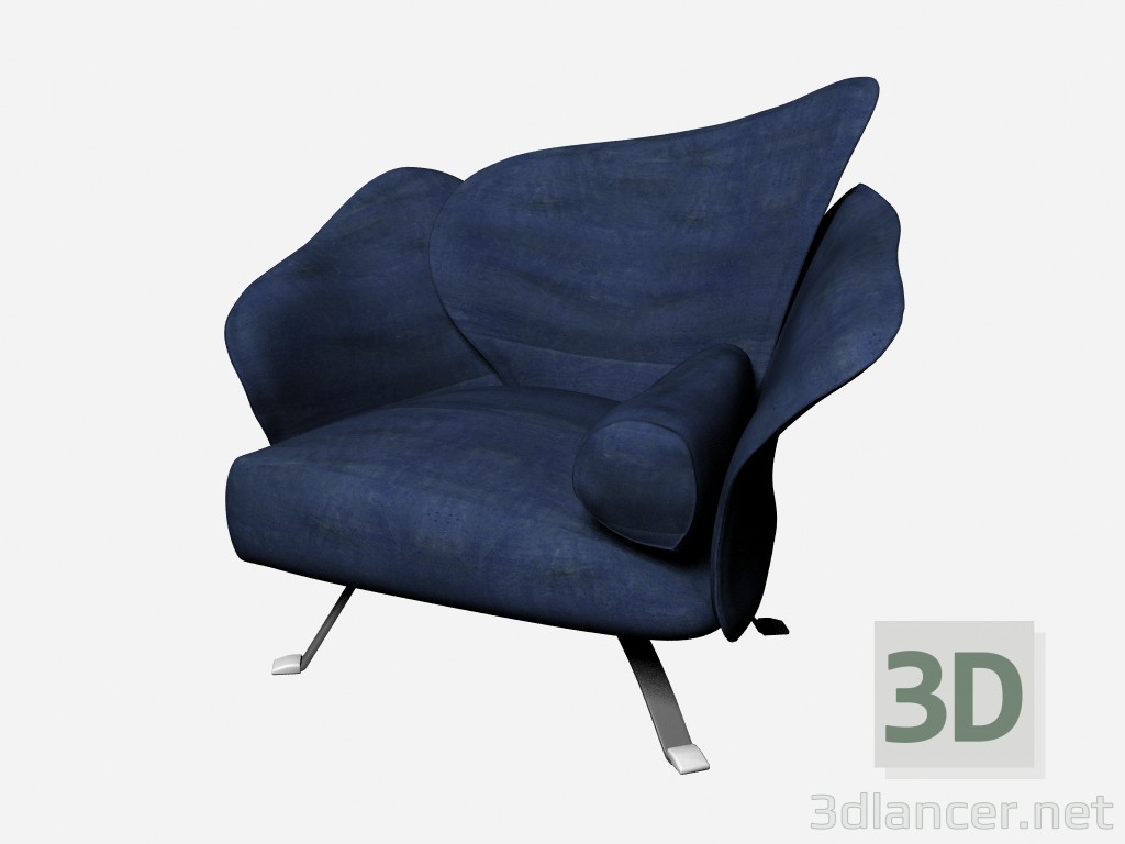 modèle 3D Chaise fleur 5 - preview