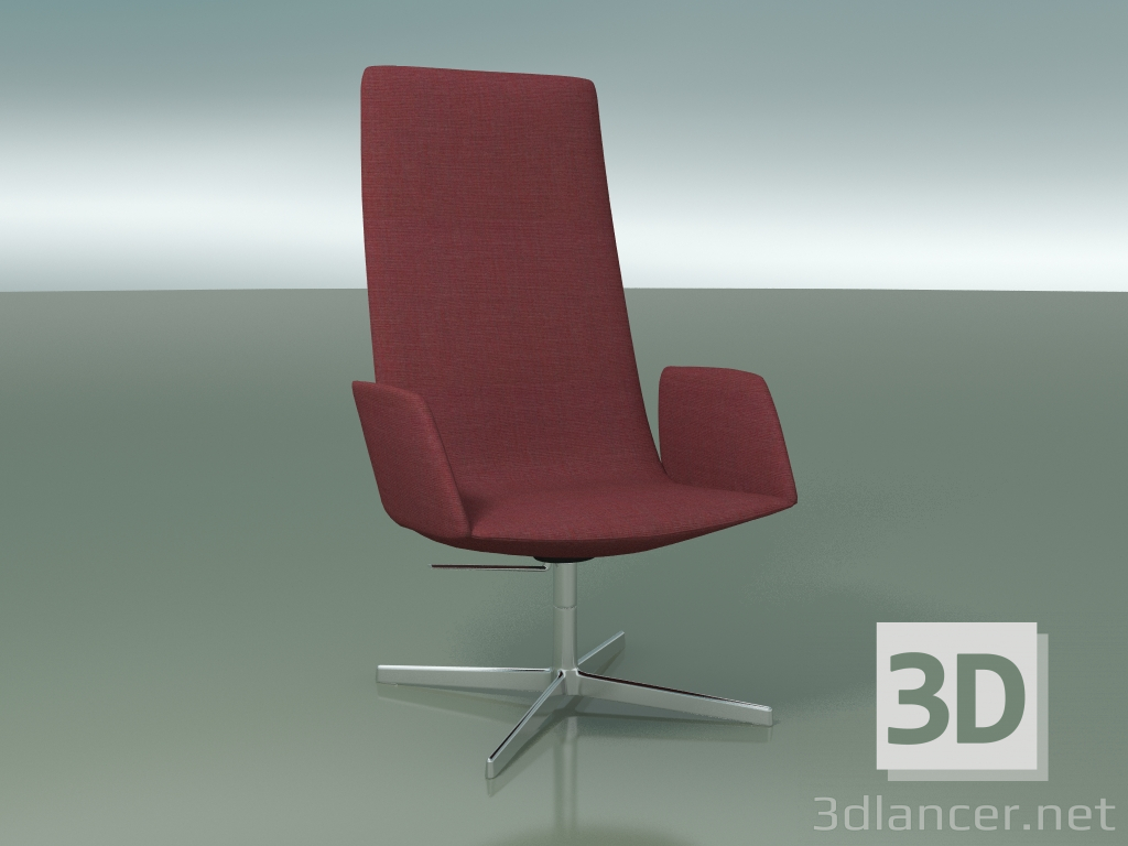 3D modeli Dinlenme koltuğu 4907BR (4 ayaklı, yumuşak kolçaklı) - önizleme