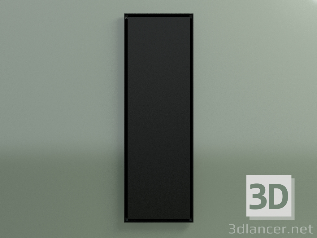 3 डी मॉडल रेडिएटर फेस (1800x600, ब्लैक - RAL 9005) - पूर्वावलोकन