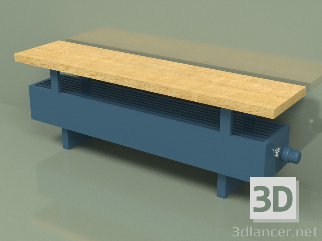 3D modeli Konvektör - Aura Bank (140x1000x186, RAL 5001) - önizleme