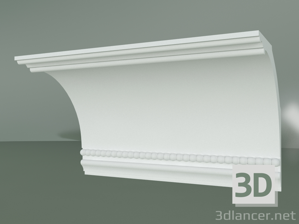 3D modeli KV073 süslemeli alçı korniş - önizleme