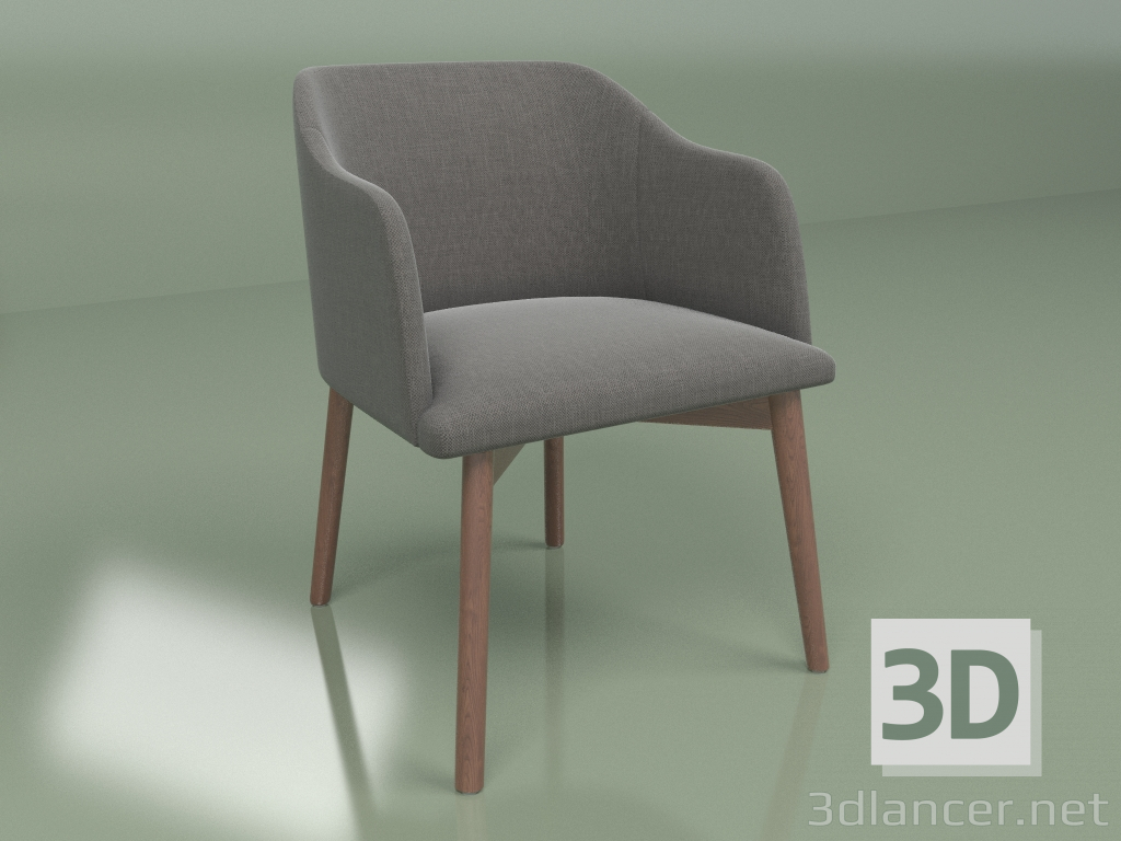 modèle 3D Chaise Montera (graphite) - preview