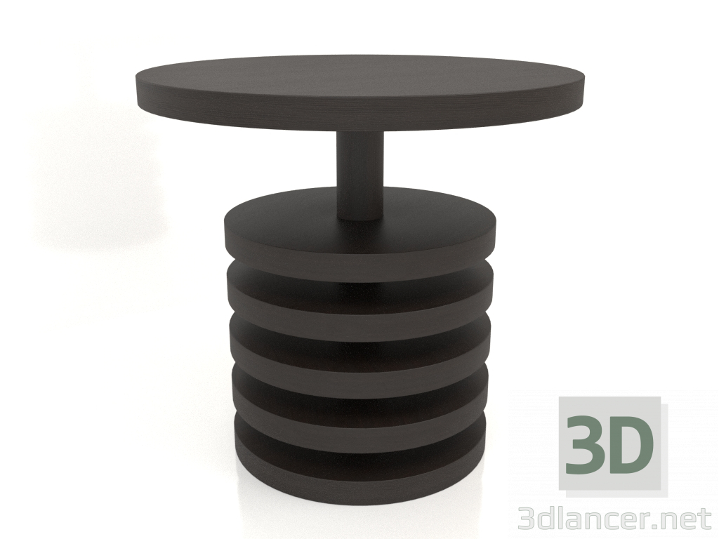 3D modeli Yemek masası DT 03 (D=800x750, ahşap kahve koyu) - önizleme