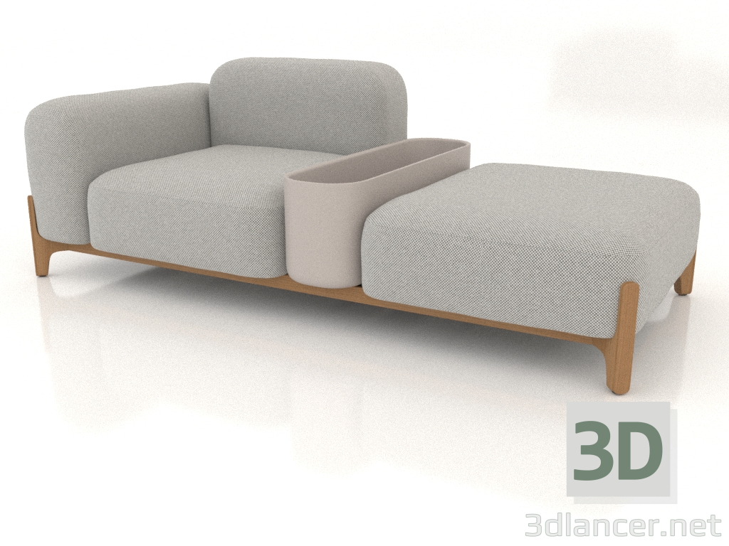 modèle 3D Canapé modulable (composition 05) - preview