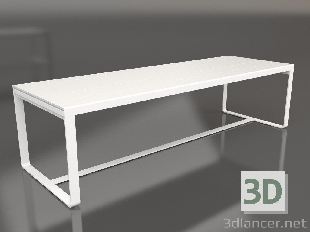 3d model Dining table 270 (DEKTON Zenith, White) - preview