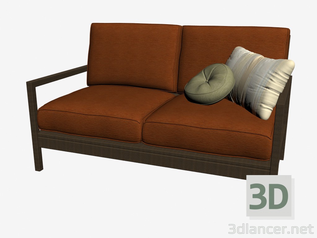 modèle 3D Canapé 2 places Lillberg - preview