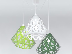 Three-color ZAHA chandelier LIGHT