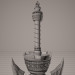 modèle 3D de Fantasy sword_3 / Match fentezi_3 acheter - rendu