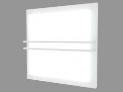 Wall lamp ZEN SQUARE 300mm WITH GRILL EMERGENCY (S6996W)