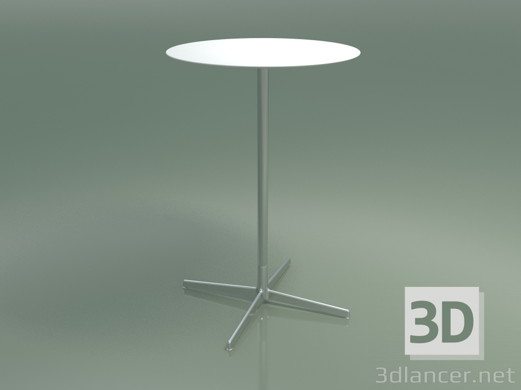 3D Modell Runder Tisch 5562 (H 103,5 - Ø 69 cm, Weiß, LU1) - Vorschau