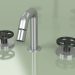 3d model 3-hole bidet mixer with adjustable spout (20 37 V, AS-ON) - preview