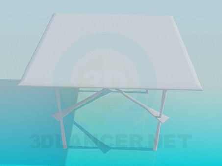 3d model Square coffee table - preview