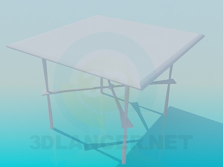 3d model Square coffee table - preview 3d model Square coffee table - preview