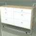 3d model Chest of drawers (white, light veneer) - preview