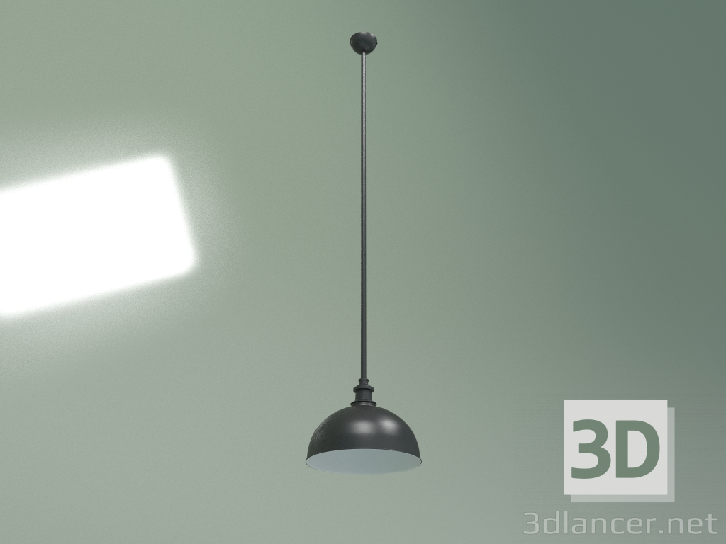 Modelo 3d Faixa de lâmpada pendente (preto) - preview