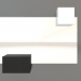3 डी मॉडल मिरर ZL 07 (753х593, लकड़ी काला, सफेद) - पूर्वावलोकन