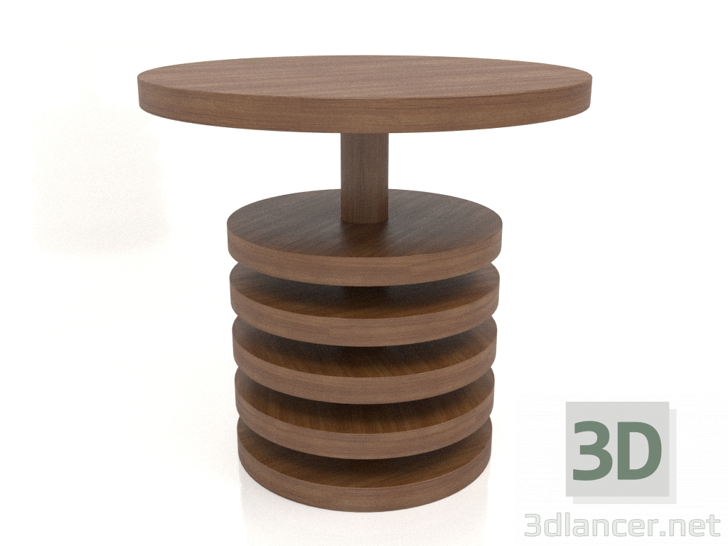 modèle 3D Table à manger DT 03 (D=800x750, bois marron clair) - preview