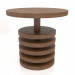 modèle 3D Table à manger DT 03 (D=800x750, bois marron clair) - preview