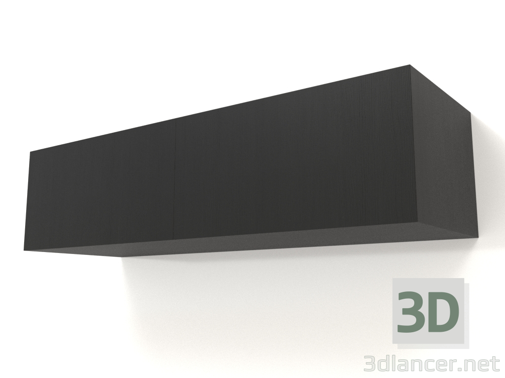 3d model Hanging shelf ST 06 (2 doors, 1000x315x250, wood black) - preview
