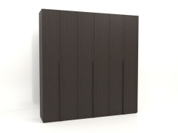 Wardrobe MW 02 wood (2700x600x2800, wood brown dark)