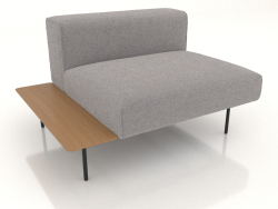 Módulo de sofá de 1 lugar com prateleira à esquerda (opção 3)