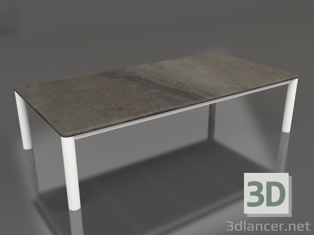modello 3D Tavolino 70×140 (Bianco, DEKTON Radium) - anteprima