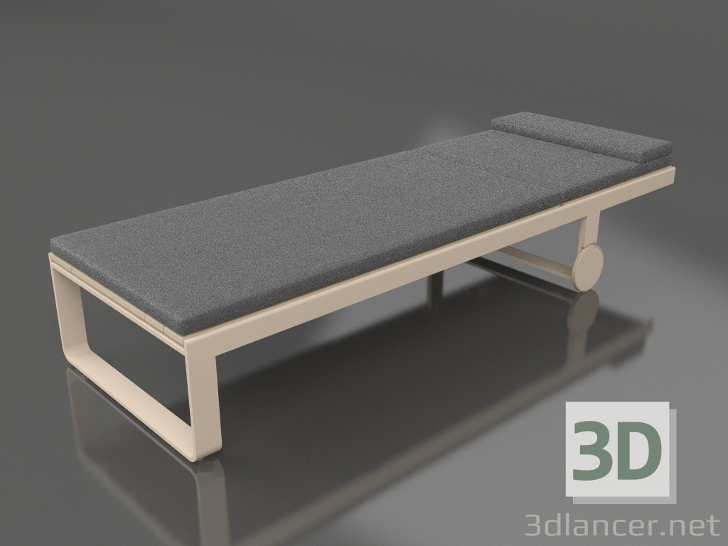 modèle 3D Chaise longue haute (Sable) - preview