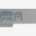 3D Modell Küchenspüle Stahl Menuet (ZPM-0513 16233) - Vorschau