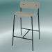 3d model Bar stool Pavilion (AV7, H 85cm, 48х50cm, Lacquered oak) - preview