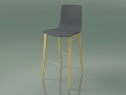 Bar stool 3997 (4 wooden legs, polypropylene, natural birch)