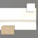 modèle 3D Miroir ZL 07 (753х593, bois blanc, blanc) - preview