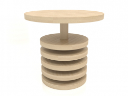 डाइनिंग टेबल डीटी 03 (डी = 800x750, लकड़ी सफेद)