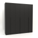3d модель Шафа MW 02 wood (2700х600х2800, wood black) – превью