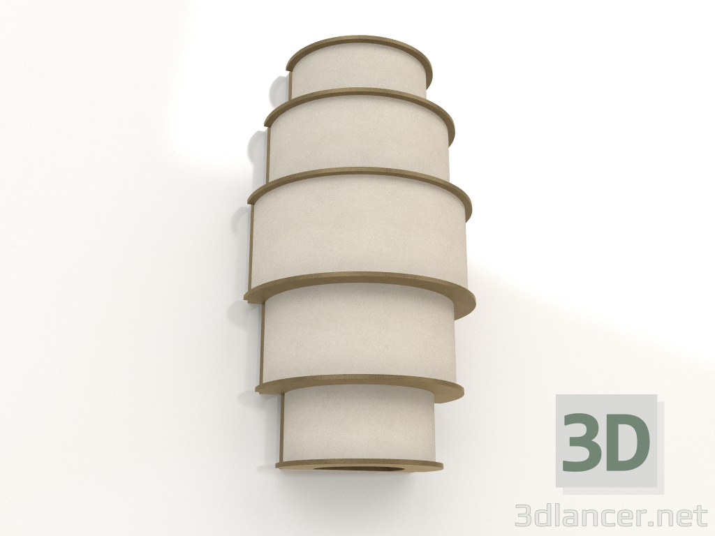 3D Modell Wandleuchte (C358) - Vorschau