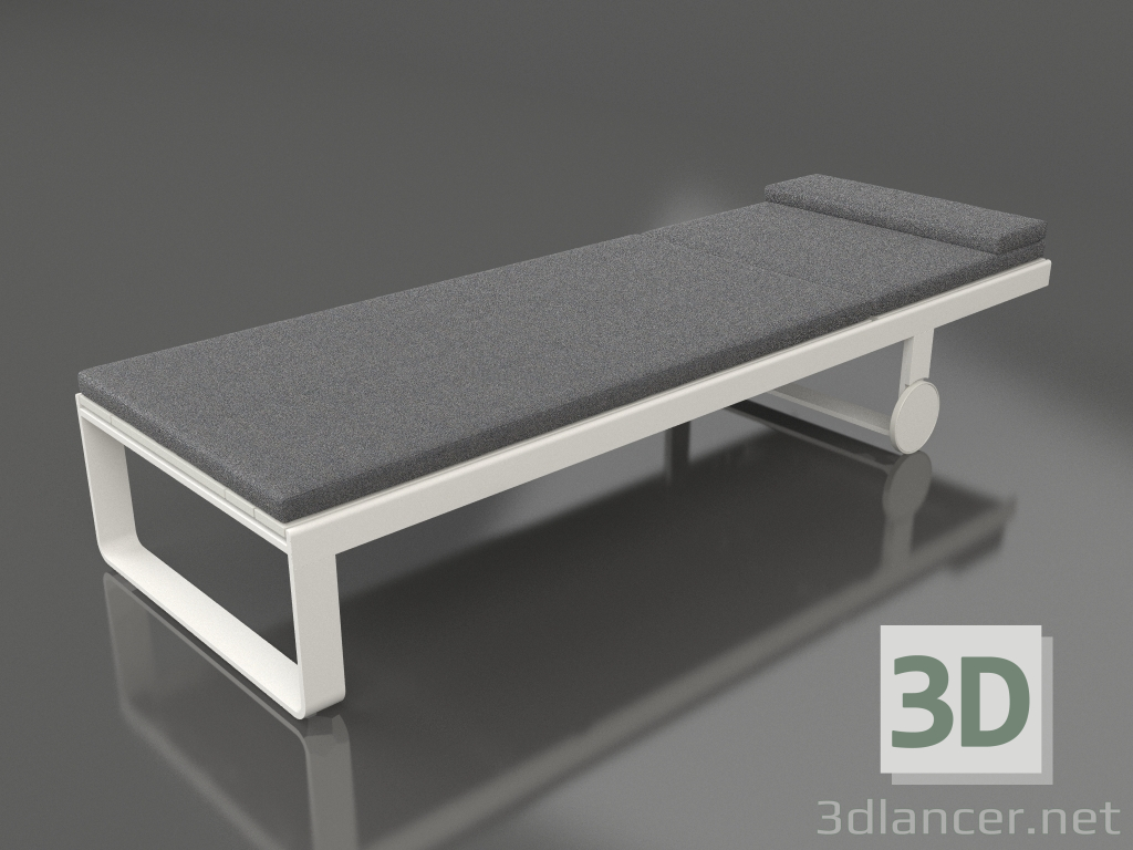 3D modeli Yüksek uzanma koltuğu (Akik grisi) - önizleme