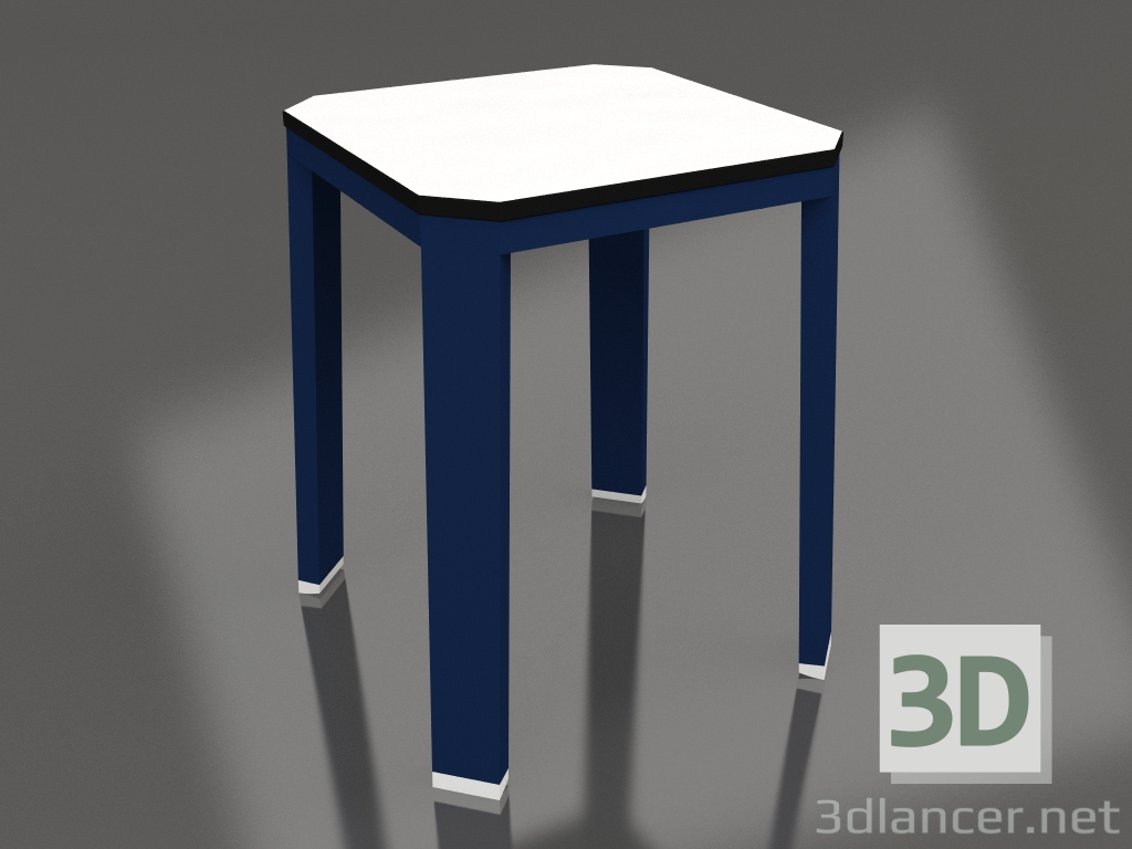 modèle 3D Tabouret bas (Bleu nuit) - preview