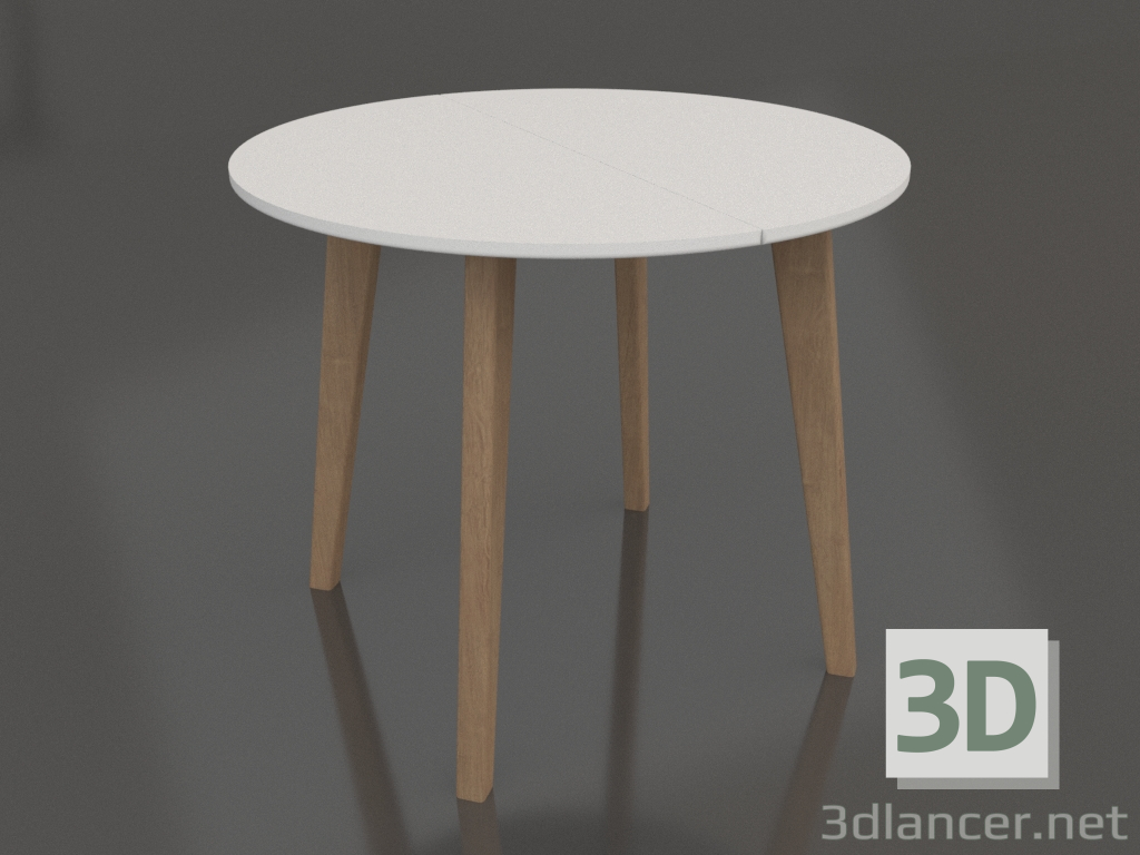 3d model Skandy dining table (900, white) - preview