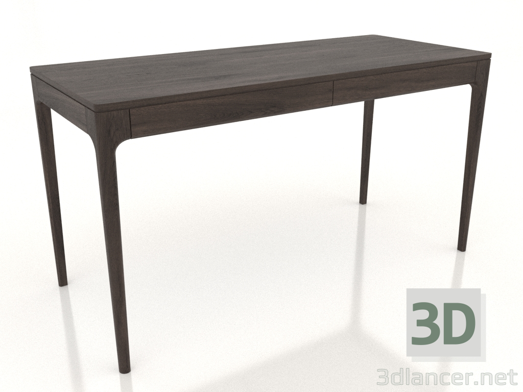 3d model Mesa de trabajo FARGO 1400x600x750 mm (roble wengué) - vista previa