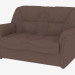 3d model Modern leather sofa (dx2) - preview