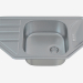 3D Modell Küchenspüle Stahl-Schwingen (ZYS-4613 49546) - Vorschau