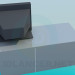 modèle 3D Table de chevet avec des étagères pour les systèmes audio et vidéo - preview