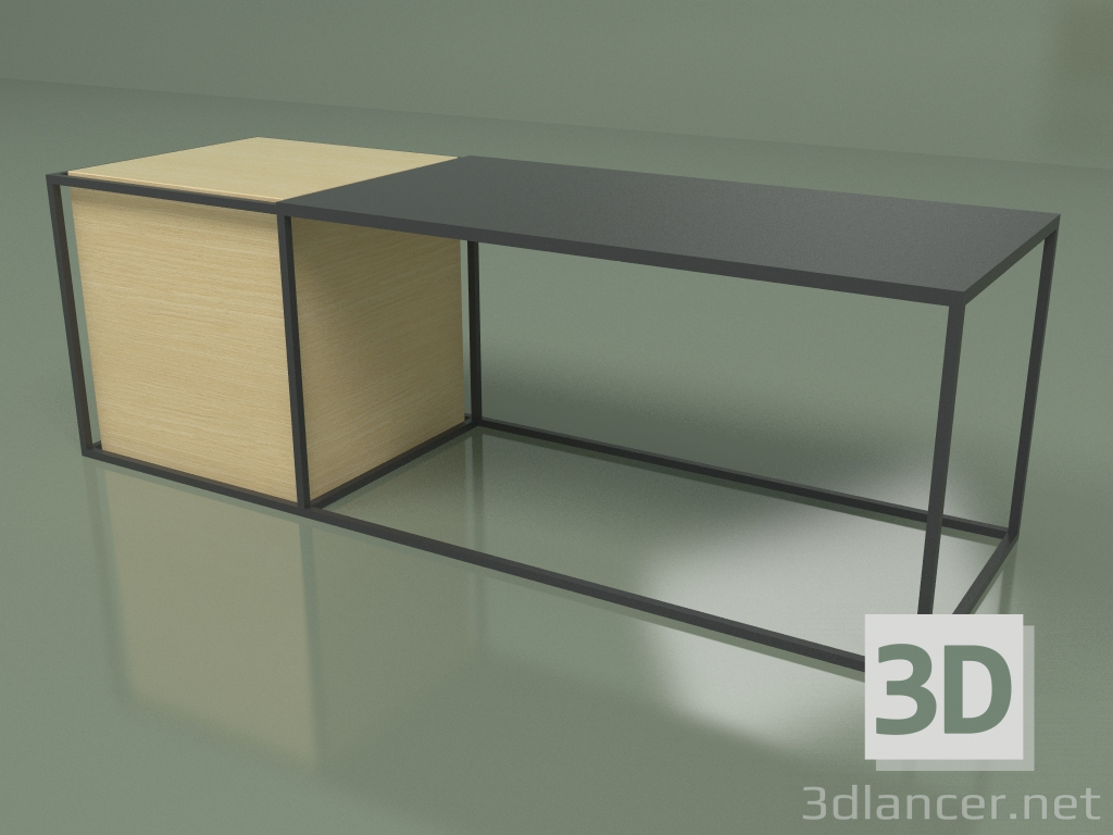 3d model Table 03 (black) - preview
