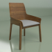 3d model Chair Safia with upholstered seat (walnut, grey) - preview