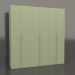 3d модель Шкаф MW 02 paint (2700х600х2800, light green) – превью