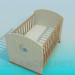 3D Modell Kinderbett für Babys - Vorschau